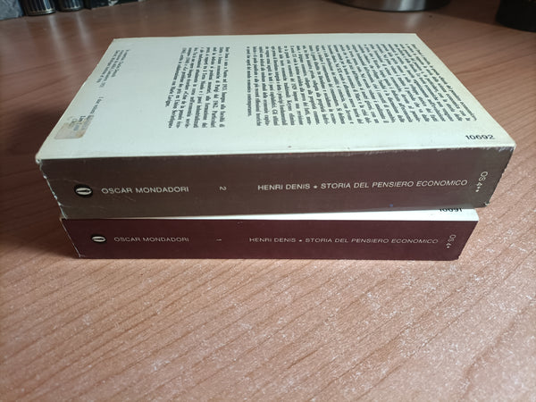 Storia del pensiero economico 2 Voll. | Henri Denis - Mondadori