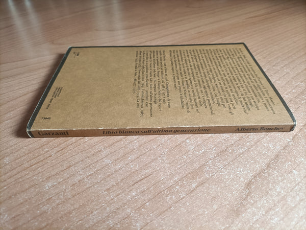 Libro bianco sull’ultima generazione | Alberto Ronchey - Garzanti
