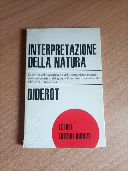 Interpretazione della natura | Diderot Denis - Editori Riuniti
