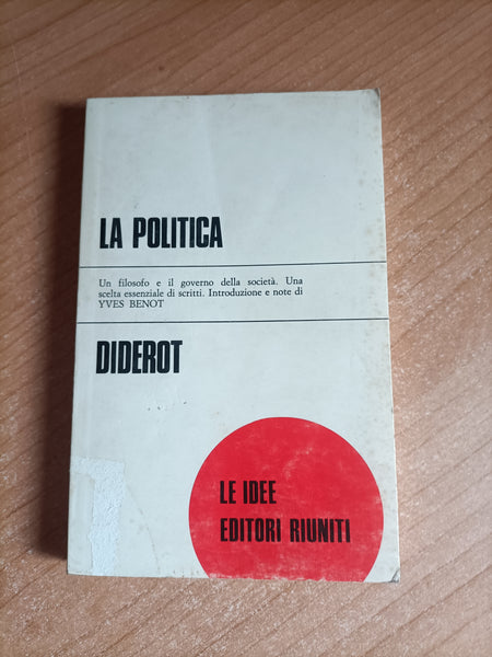 La politica | Diderot - Editori Riuniti