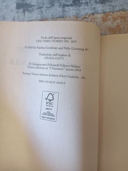 Racconti di una vita | Nadine Gordimer - Feltrinelli
