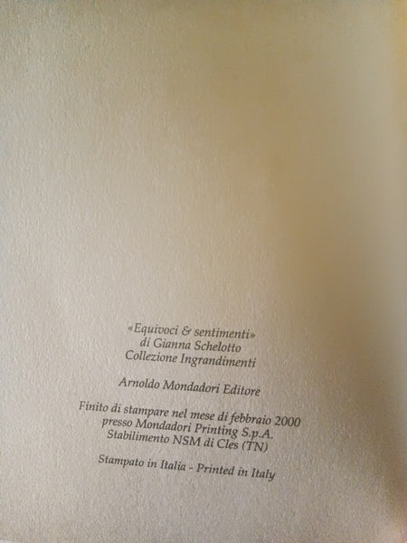 Equivoci & sentimenti | Gianna Schelotto - Mondadori