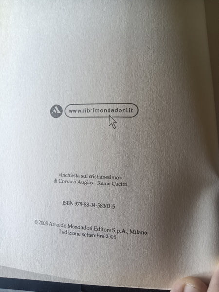 Inchiesta sul cristianesimo | Corrado Augias, Remo Cacitti - Mondadori