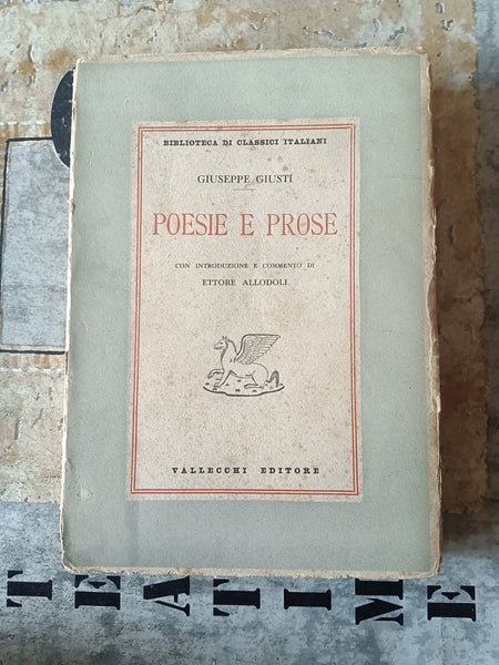 Poesie e prose | Giuseppe Giusti