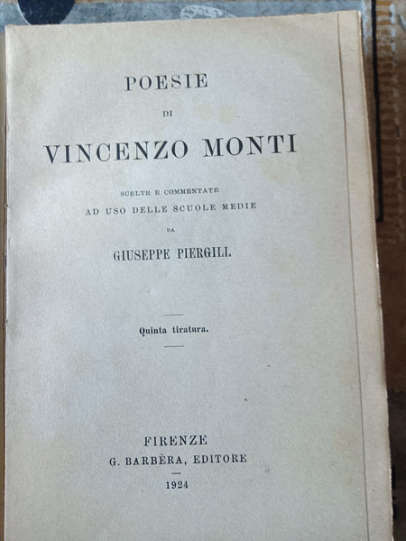Poesie | Monti Vincenzo
