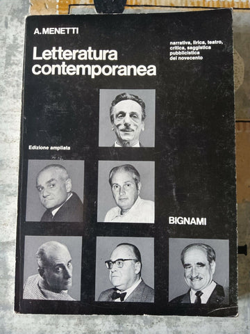 Letteratura contemporanea | A. Menetti