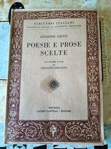 Poesie e prose scelte | Giuseppe Giusti