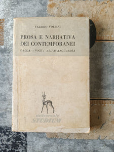 Prosa e narrativa dei contemporanei | Valerio Volpini