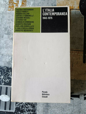 L’Italia contemporanea 1945-1975 | Valerio Castronovo - Einaudi